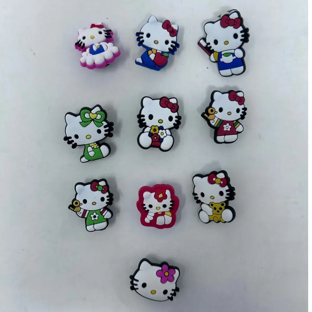 Hello Kitty Shoe Charms for Crocs Set of‎ 10